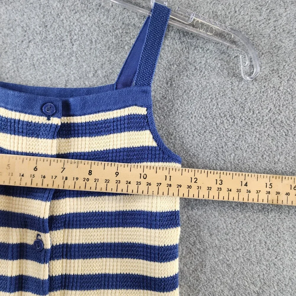 Polo Ralph Lauren Sleeveless Striped Sweater Top&Shorts Set Girls 6X Blue/Cream
